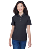 Harriton M265W Ladies' 5.6 oz. Easy Blend™ Polo in Navy