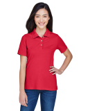 Harriton M265W Ladies' 5.6 oz. Easy Blend™ Polo in Red