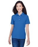 Harriton M265W Ladies' 5.6 oz. Easy Blend™ Polo in True royal