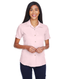 Harriton M570W Ladies' Bahama Cord Camp Shirt in Blush