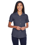 Harriton M570W Ladies' Bahama Cord Camp Shirt in Navy