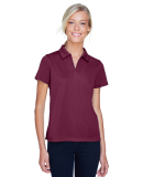 Harriton M353W Ladies' Double Mesh Polo in Maroon