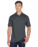 Harriton M345 Men's Advantage IL Snap Placket Perf in Dark charcoal