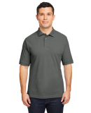 Harriton M200 Men's 6 oz. Ringspun Cotton Piqué S in Charcoal