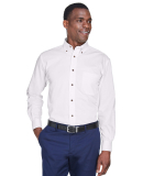 Harriton M500T Men's Tall Easy Blend™ Long-Sleev in White