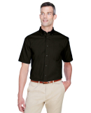 Harriton M500S Men's Easy Blend™ Short-Sleeve Tw in Black