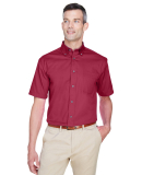 Harriton M500S Men's Easy Blend™ Short-Sleeve Tw in Wine