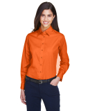 Harriton M500W Ladies' Easy Blend™ Long-Sleeve T in Team orange