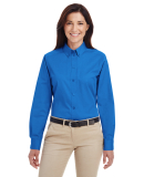 Harriton M581W Ladies' Foundation 100% Cotton Long in French blue