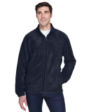 Harriton M990T Men's Tall 8 oz. Full-Zip Fleece in Navy