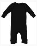Rabbit Skins 4412 Infant Long Legged Baby Rib Body in Black