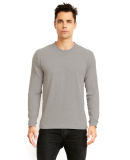 Next Level Apparel 6411 Unisex Sueded Long Sleeve  in Dark heather gray