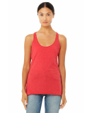 BELLA 8430 Womens Tri-blend Racerback Tank in Red triblend