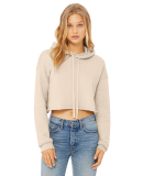 Bella + Canvas 7502 Women's Cropped Fleece Hoodie in Heather dust