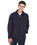North End 88099 Men's Three-Layer Fleece Bonded Pe in Midnight navy