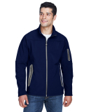 North End 88138 Men's Three-Layer Fleece Bonded So in Classic navy