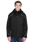 North End 88196 Men's Angle 3-in-1 Jacket with Bon BLACK