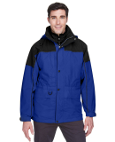 North End 88006 Adult 3-in-1 Two-Tone Parka in Royal cobalt