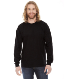 Unisex Fine Jersey USA Made Long-Sleeve T-Shirt in Black