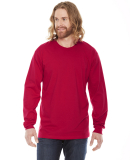 Unisex Fine Jersey USA Made Long-Sleeve T-Shirt in Red