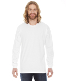 Unisex Fine Jersey USA Made Long-Sleeve T-Shirt in White