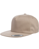 Yupoong-Flex Fit 6502 Unstructured Five-Panel Snap in Khaki