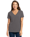 Next Level Apparel 3940 Ladies' Relaxed V-Neck T-S in Heavy metal