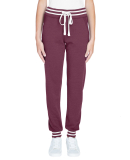 J America 8654 Relay Women's Jogger in Maroon