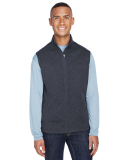 J America 8631 Cosmic Fleece Vest in Onyx fleck