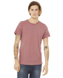 BELLA+CANVAS 3413 Unisex Howard Tri-blend T-shirt in Mauve triblend