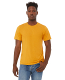 BELLA+CANVAS 3413 Unisex Howard Tri-blend T-shirt in Mustard triblend