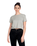 Next Level Apparel 5080 Festival Women's Cali Crop in Heather grey