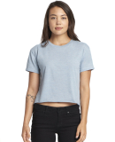 Next Level Apparel 5080 Festival Women's Cali Crop in Stonewash denim