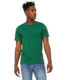 Bella + Canvas 3301 Unisex Sueded Tee in Heather grass green