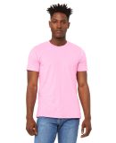 Bella + Canvas 3001CVC Unisex Short Sleeve Heather in Heather bubble gum