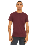 Bella + Canvas 3001CVC Unisex Short Sleeve Heather in Heather cardinal