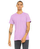 Bella + Canvas 3001CVC Unisex Short Sleeve Heather in Heather prism lilac