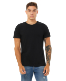 Bella + Canvas 3001CVC Unisex Short Sleeve Heather in Solid black blend