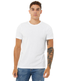 Bella + Canvas 3001CVC Unisex Short Sleeve Heather in Solid white blend