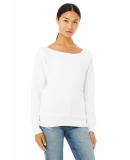 BELLA 7501 Womens Fleece Pullover Sweatshirt in Solid white triblend