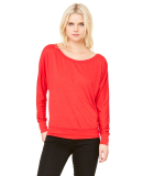 BELLA 8850 Womens Long Sleeve Dolman Top in Red