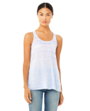 BELLA 8800 Womens Racerback Tank Top in Blue marble