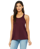 BELLA 8800 Womens Racerback Tank Top in Maroon