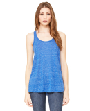 BELLA 8800 Womens Racerback Tank Top in True royal marble
