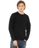 BELLA+CANVAS 3901 Unisex Tri-blend Sponge Fleece S in Black