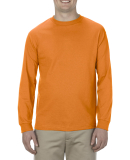 Alstyle 1304 Classic Long Sleeve Tee by American A in Orange