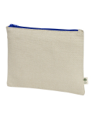 econscious EC8402 Hemp Pouch  in Natural/ blue