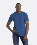 Next Level 6210 Men's CVC Crew in Heather cool blue