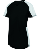 Augusta Sportswear 1522 Ladies' Cutter Jersey T-Sh in Black/ white