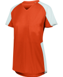 Augusta Sportswear 1522 Ladies' Cutter Jersey T-Sh in Orange/ white